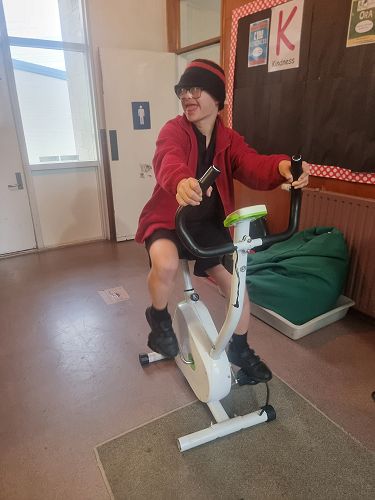 It isn't just the treadmill that Nicholas is enjoying time on now!