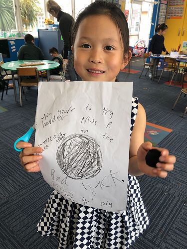 Angie made Miss P a black spot because she wanted me to be surprised!