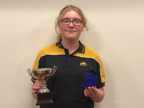 Paige Healy - winner of the Special Prize Trophy in a specific area - Reading