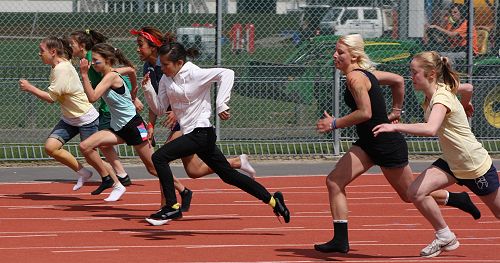 Athletics Day girls sprints