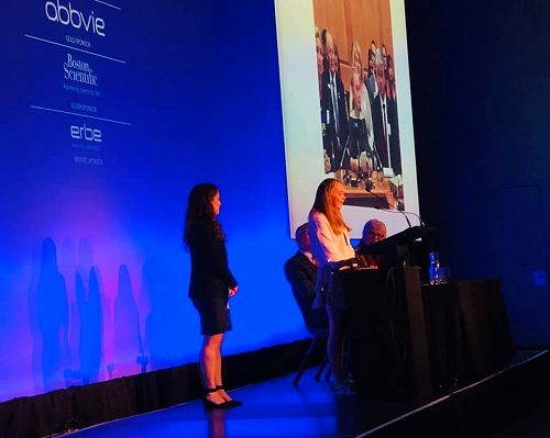 Ally and Nicole presenting at the ASM in 2019.