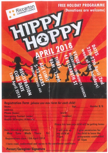 Riccarton Community Church Holiday Programme