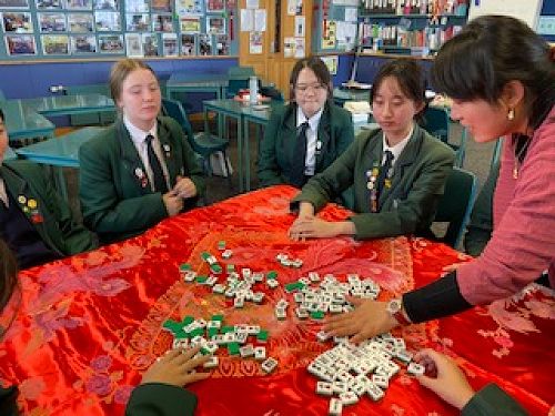 !Year 11 +12 playing majiang
