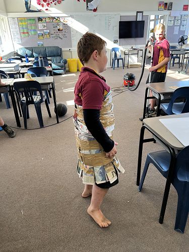 Fletcher rocking his drag racing dress