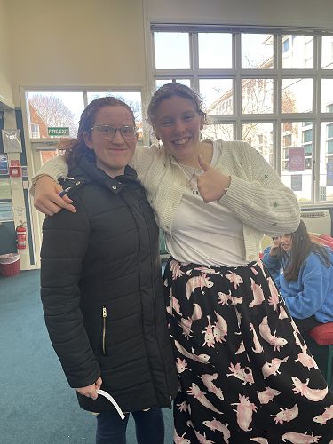 Samantha Maw, Elizabeth Dearden (Y10)