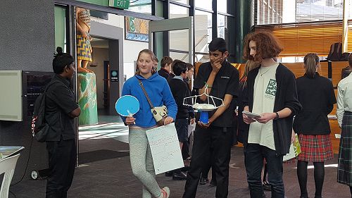 Responding to questions from the judges - Damien Sami and Navneel Chetty