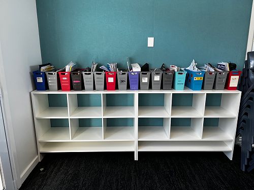 Check out our brand new, purpose built tote tray, bag and shoe cubbies/shelves!
