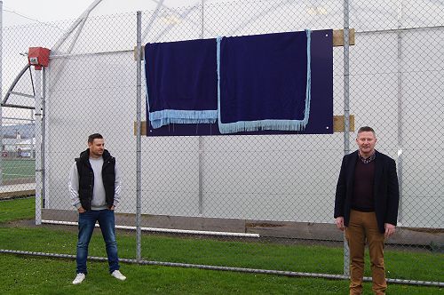 Nathan McCullum and Rector Nick McIvor