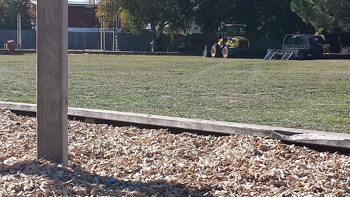 New soft fall and machinery for spreading on other playgrounds