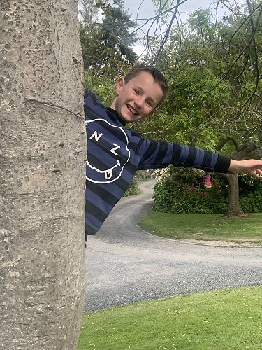 Bennett Potter climbs a tree!