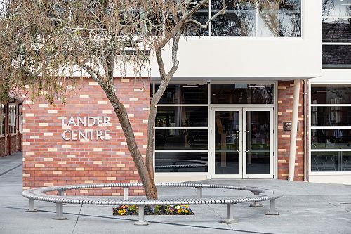 The Lander Centre signage