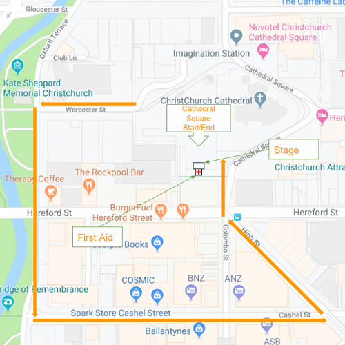 This is the route for the March.