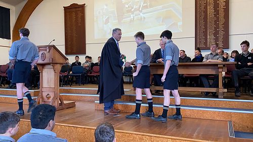 NZSS Swimming Championships 2021 - Medal Presentation at Assembly