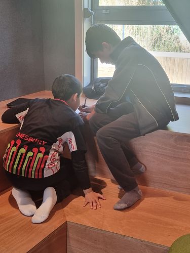 Finding a quiet space to work in pairs