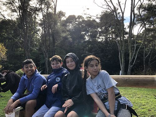 Waiting for a turn on the pirate walk