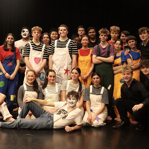 The cast of Godspell