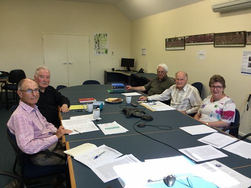 DDTB on 11 February 2020: Stephen Grant (Chair), Fr. Hugh Bowron, Tony Fitchett, Vin Maffey, Ginny Kitchingman.