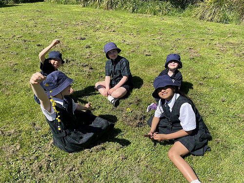 Junior students having fun in the sun