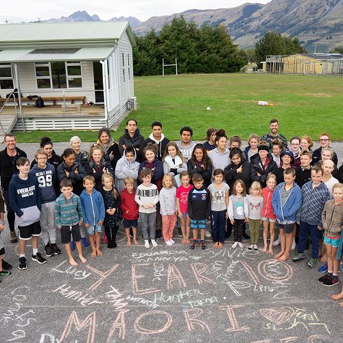 Photo: Year 10 Māori Studies with Glenorchy Primary School