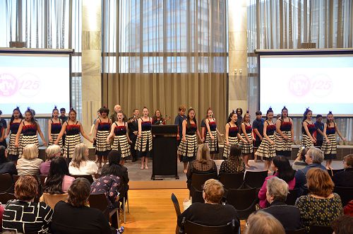 Te Kura Waenga o Horokiwi Kapa Haka opening the National Council of Women 125 year celebrations 