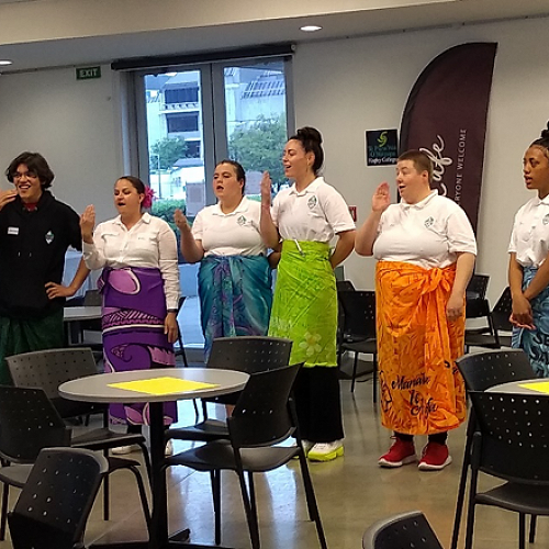 Kapa Haka group practice