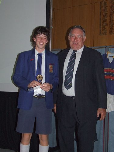 Nathan at rowing awards 2007