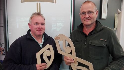 Whare artwork –Kowhaiwhai panels