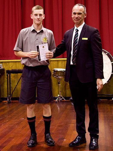 Jackson Bowcott with Mr Hotham