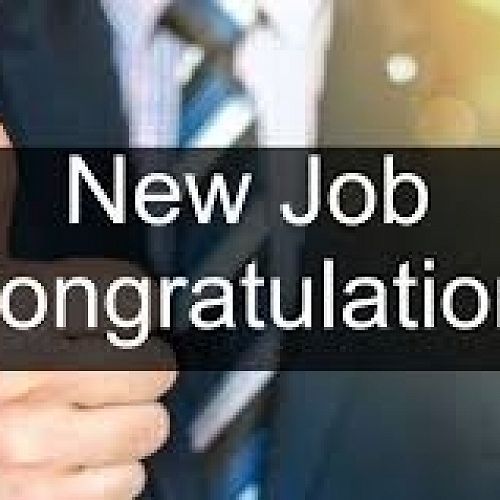 New Job - Congratulations