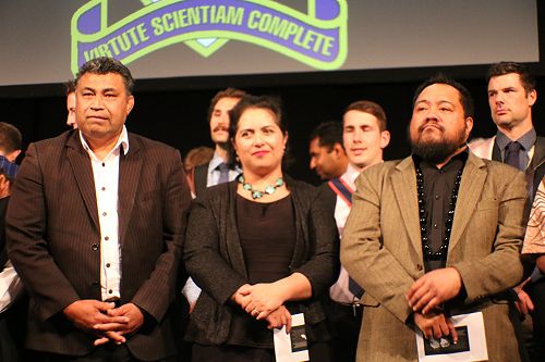 Tufulasi, Danielle and Mark - at Peri's farewell.