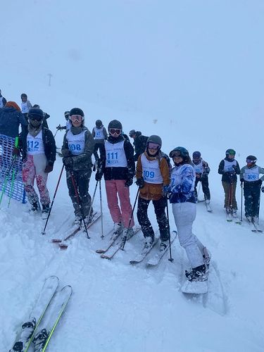 Columba students lined up together 