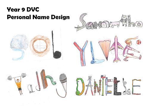 Year 9 DVC students first design task
