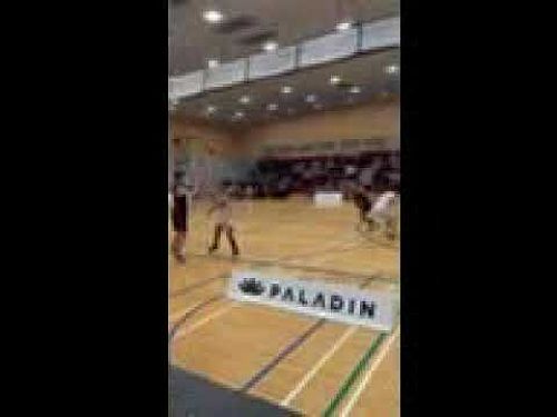 Video: Basketball buzzer beater