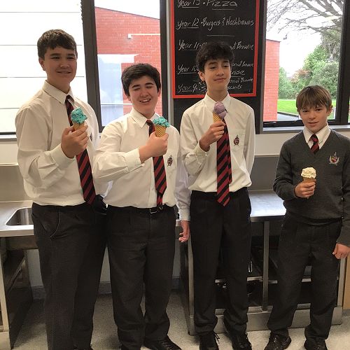 Year 10 students with a modern twist on a classic ice cream.