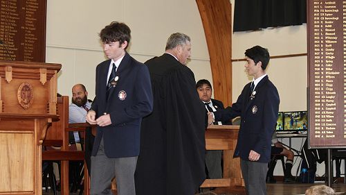 Presentation of Super Eight Academic Badges