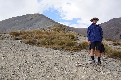 Brian heading to the saddle of Mt Mason