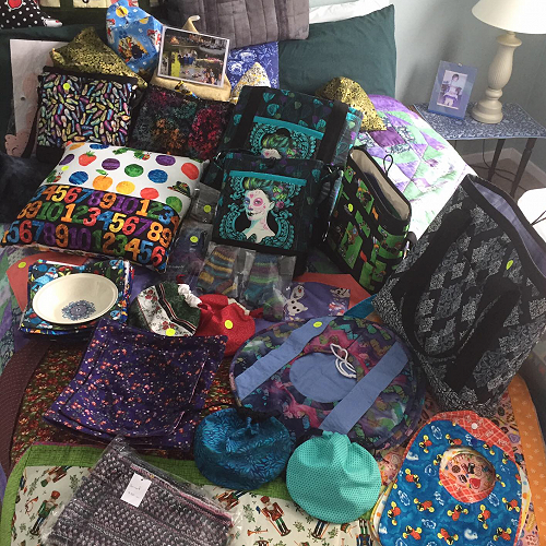Val Clark's fabulous crafts for sale at the Taradale RSA Markets