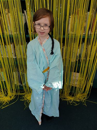 Students enjoying Fictional Character Dress Up Day