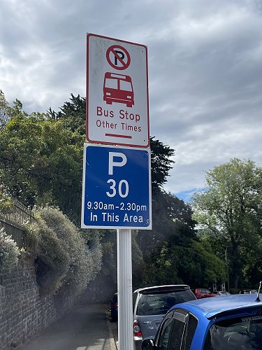 Parking restrictions on Arthur Street