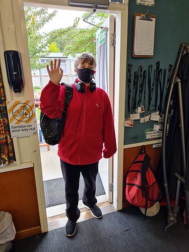 Abbie-Rose demonstrates kindness when she greets everyone in Team Kea each morning.