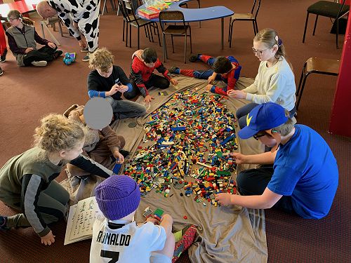 Lego fun at hub