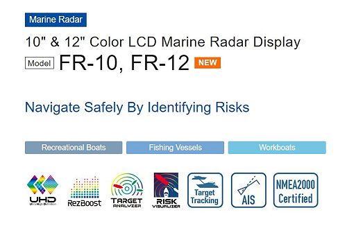FURUNO FR-10 & FR-12 Radar Displays