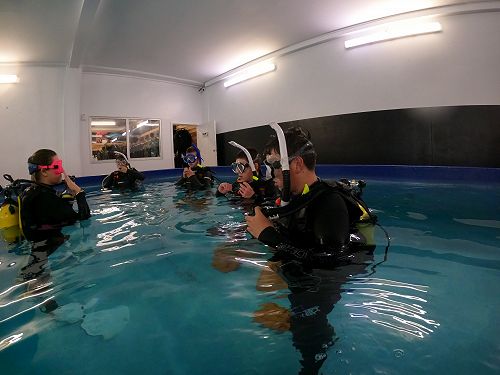 PADI open water diving course