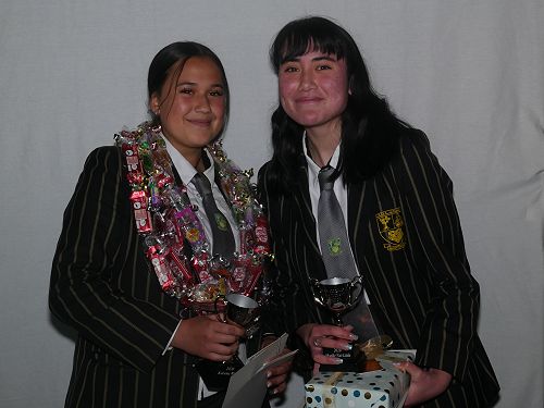 Karena Waru and Maddy Vai Little Top Year 12 students
