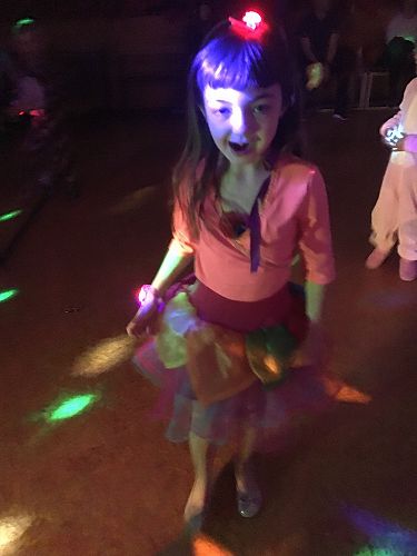 Nimue enjoying the dancing.