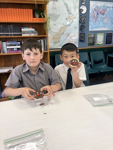 Years 4-6 with their creations.