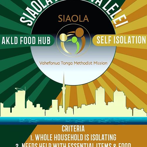 Siaola, Vahefonua Tonga's Methodist Mission,
has been helping families who are isolating. The service continues.