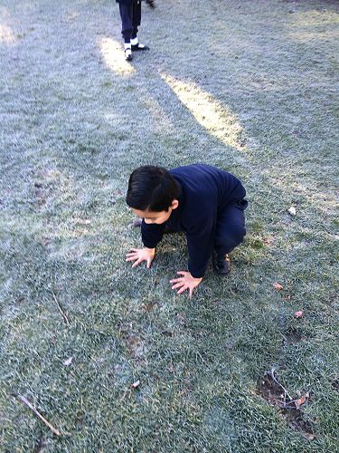 Kael was very brave - his hands were like icicles afterwards