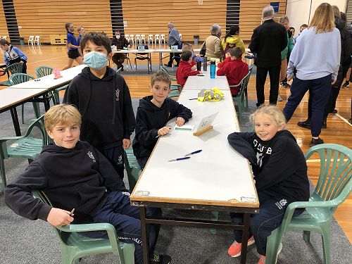 The Year 5 team working together