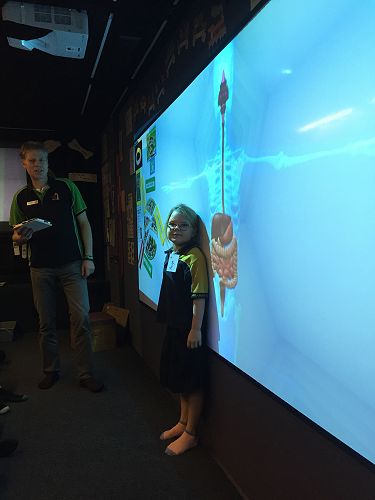 Paige getting her 'x-ray'